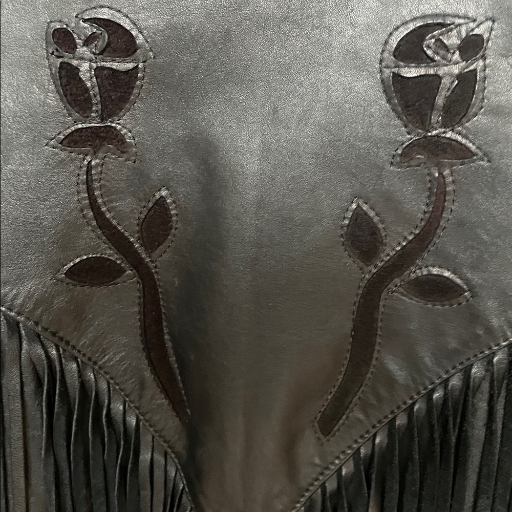 Protech Leather Fringe Motorcycle jacket - Picture 7 of 13